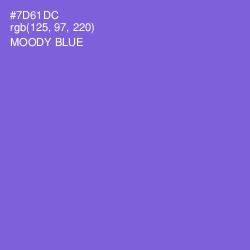 #7D61DC - Moody Blue Color Image