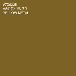 #7D6225 - Yellow Metal Color Image