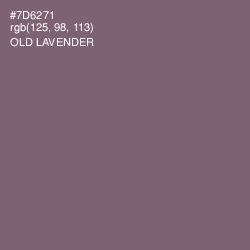 #7D6271 - Old Lavender Color Image