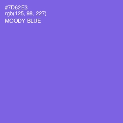 #7D62E3 - Moody Blue Color Image