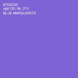 #7D63D3 - Blue Marguerite Color Image