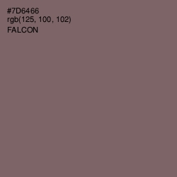 #7D6466 - Falcon Color Image