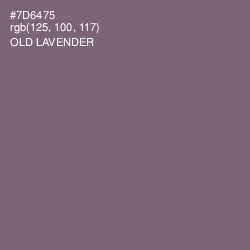 #7D6475 - Old Lavender Color Image