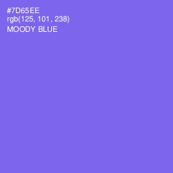 #7D65EE - Moody Blue Color Image