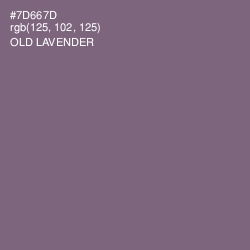 #7D667D - Old Lavender Color Image