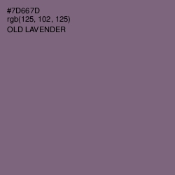 #7D667D - Old Lavender Color Image