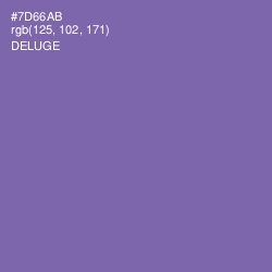 #7D66AB - Deluge Color Image