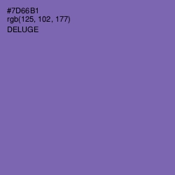 #7D66B1 - Deluge Color Image