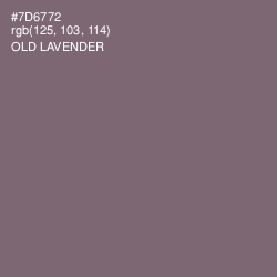 #7D6772 - Old Lavender Color Image