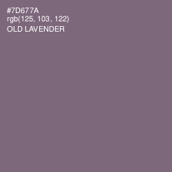 #7D677A - Old Lavender Color Image