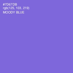 #7D67DB - Moody Blue Color Image