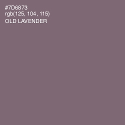 #7D6873 - Old Lavender Color Image