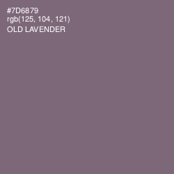 #7D6879 - Old Lavender Color Image