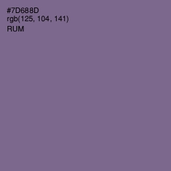 #7D688D - Rum Color Image