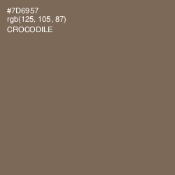 #7D6957 - Crocodile Color Image