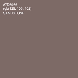 #7D6966 - Sandstone Color Image
