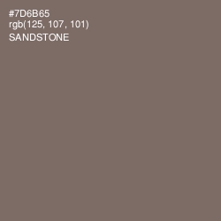 #7D6B65 - Sandstone Color Image