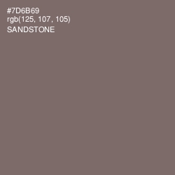 #7D6B69 - Sandstone Color Image