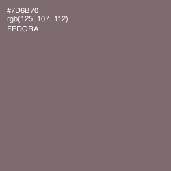 #7D6B70 - Fedora Color Image