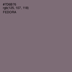 #7D6B76 - Fedora Color Image