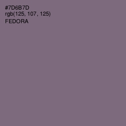 #7D6B7D - Fedora Color Image