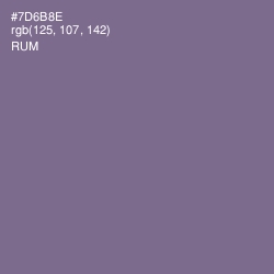 #7D6B8E - Rum Color Image