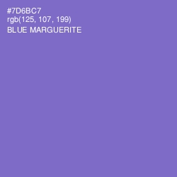 #7D6BC7 - Blue Marguerite Color Image