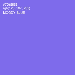 #7D6BEB - Moody Blue Color Image