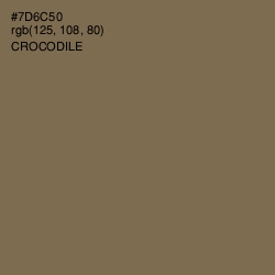 #7D6C50 - Crocodile Color Image