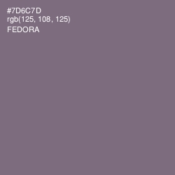 #7D6C7D - Fedora Color Image