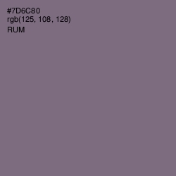 #7D6C80 - Rum Color Image