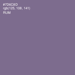 #7D6C8D - Rum Color Image