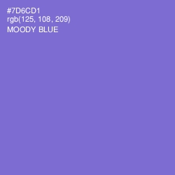 #7D6CD1 - Moody Blue Color Image