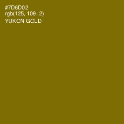 #7D6D02 - Yukon Gold Color Image