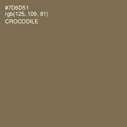 #7D6D51 - Crocodile Color Image