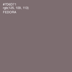 #7D6D71 - Fedora Color Image