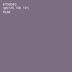 #7D6D83 - Rum Color Image