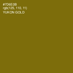#7D6E0B - Yukon Gold Color Image
