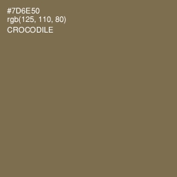 #7D6E50 - Crocodile Color Image