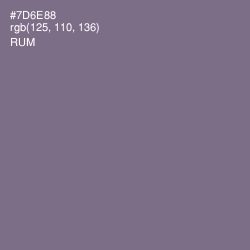 #7D6E88 - Rum Color Image