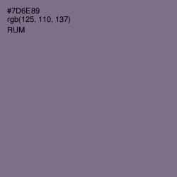 #7D6E89 - Rum Color Image