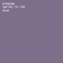 #7D6E8B - Rum Color Image