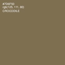 #7D6F50 - Crocodile Color Image