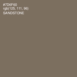 #7D6F60 - Sandstone Color Image