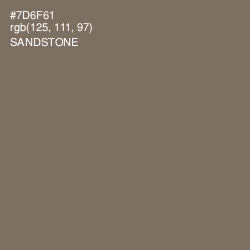 #7D6F61 - Sandstone Color Image