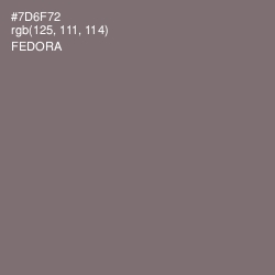 #7D6F72 - Fedora Color Image