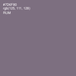 #7D6F80 - Rum Color Image