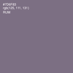 #7D6F83 - Rum Color Image