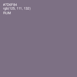 #7D6F84 - Rum Color Image