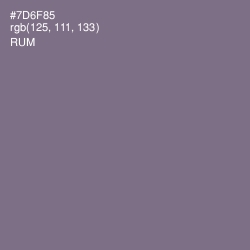 #7D6F85 - Rum Color Image